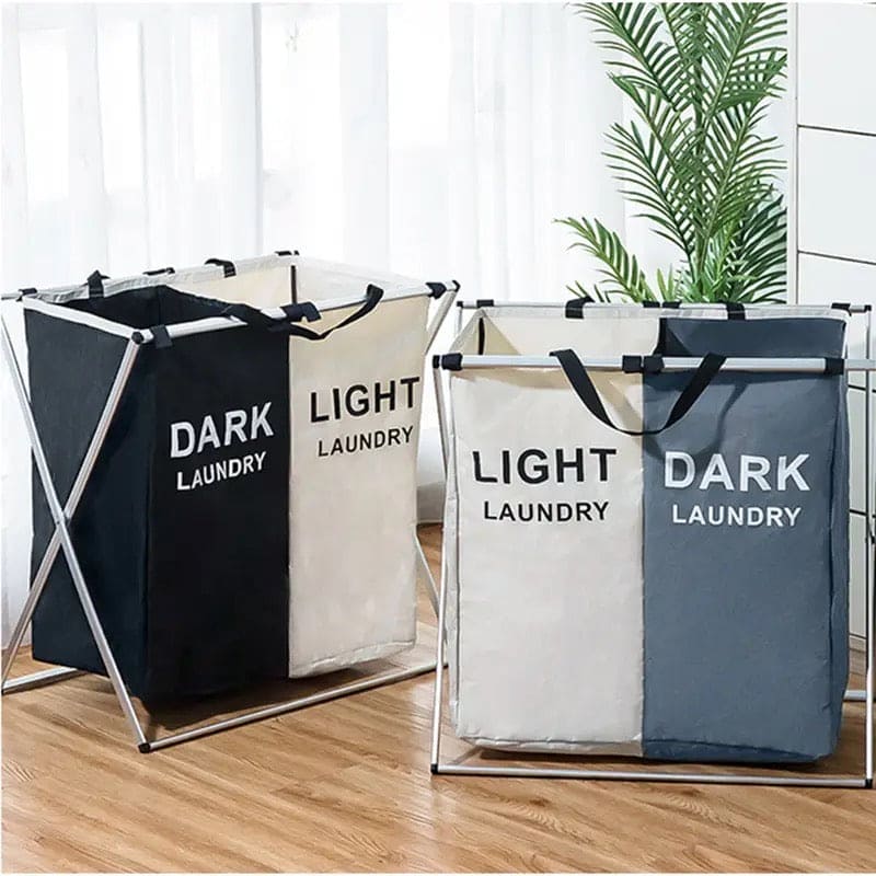 2/3 Grid Laundry Basket With Stand, Foldable Dirty Clothes Storage Hamper, Waterproof Home Laundry Basket, X Shape Foldable Dirty Laundry Basket, Collapsible Laundry Storage Organizer, Oxford Fabric Clothes Laundry Bag 2/3 Grid Laundry Basket With Stand, Foldable Dirty Clothes Storage Hamper, Waterproof Home Laundry Basket, X Shape Foldable Dirty Laundry Basket, Collapsible Laundry Storage Organizer, Oxford Fabric Clothes Laundry Bag
